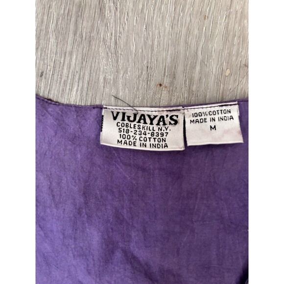 Vtg Patchwork Embroidered Whimsigoth Long Vest Or Jumper Dress Phoebe Pockets M - Picture 6 of 12